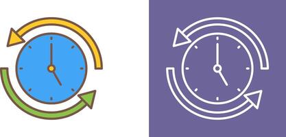 Run Time Icon Design vector