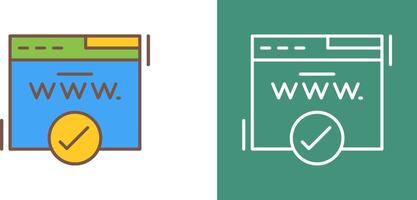 Domain Icon Design vector