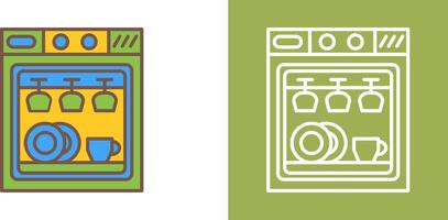 Dishwasher Icon Design vector