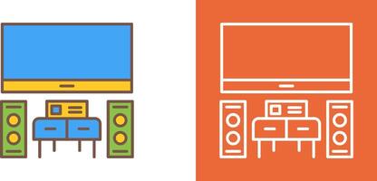 Home Theater Icon Design vector