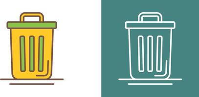 Trash Can Icon Design vector