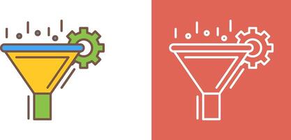 Filtering Icon Design vector