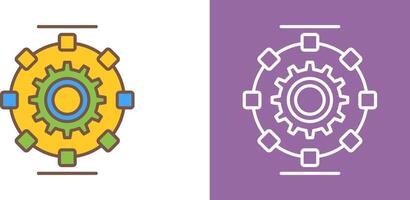 Automated Process Icon Design vector
