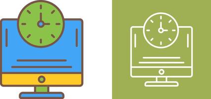 Online Time Icon Design vector
