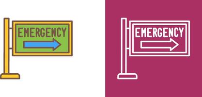 emergencia firmar icono diseño vector