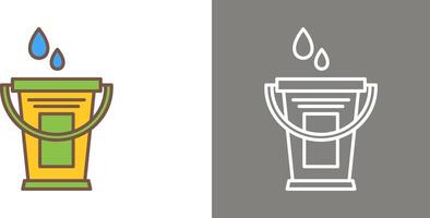 Water Bucket Icon Design vector