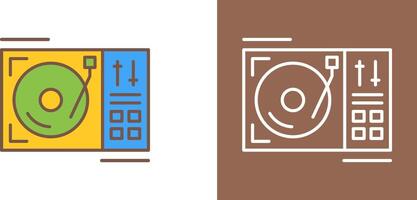 Turntable Icon Design vector