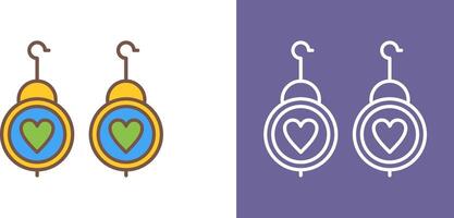 Earrings Icon Design vector