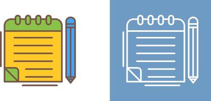 Notepad Icon Design vector