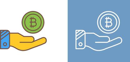 Bitcoin Icon Design vector