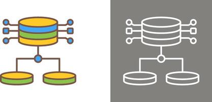 diseño de icono de datos estructurados vector