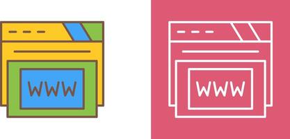 Www Icon Design vector