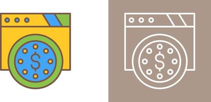 Dollar Coin Icon Design vector