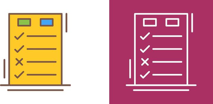 Today to Done CheckList Icon Design vector