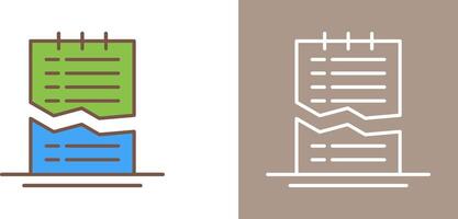 Corrupted List Icon Design vector