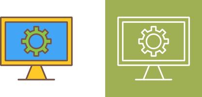 Monitor Screen Icon Design vector