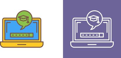 Digital Learning Icon Design vector