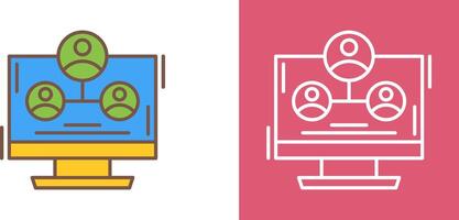 Hierarchy Structure Icon Design vector