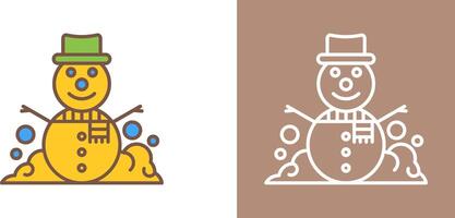 Snowman Icon Design vector