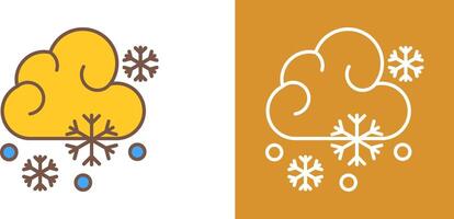 diseño de icono nevado vector