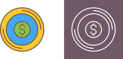 Coin Icon Design vector