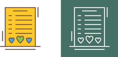 Wishlist Icon Design vector