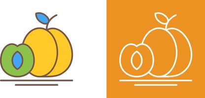 Apricot Icon Design vector