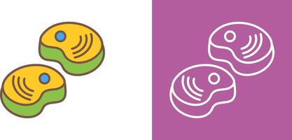 Steak Icon Design vector