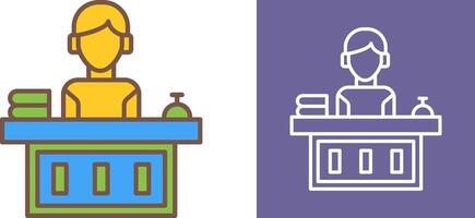 Office Reception Icon Design vector