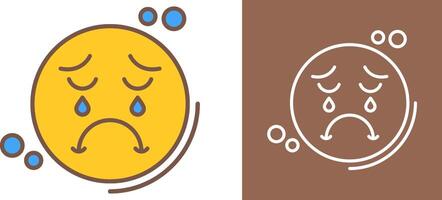 Unhappy Icon Design vector