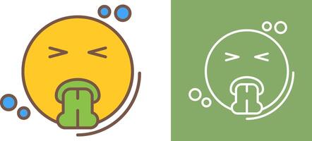 Vomit Icon Design vector