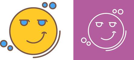 Smirk Icon Design vector