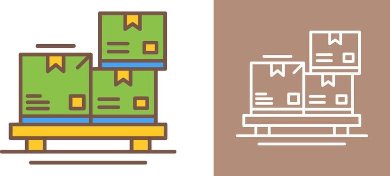 diseño de icono de paquetes vector