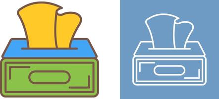 Tissue Box Icon Design vector