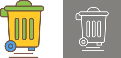 Dustbin Icon Design vector