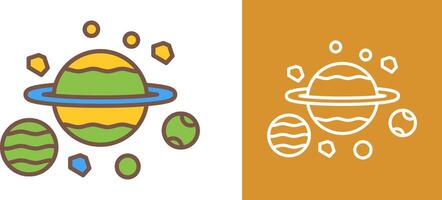 Planets Icon Design vector