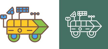 Moon Rover Icon Design vector
