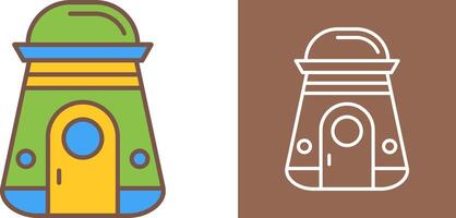 Space Capsule Icon Design vector