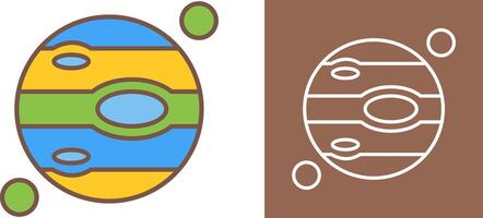 Jupiter Icon Design vector