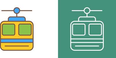 Cable car Icon Design vector