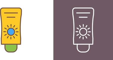 Sun Cream Icon Design vector