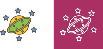 Saturn Icon Design vector