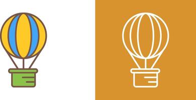 Hot Air Balloon Icon Design vector