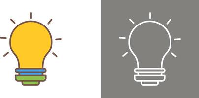 Light Bulb Icon Design vector