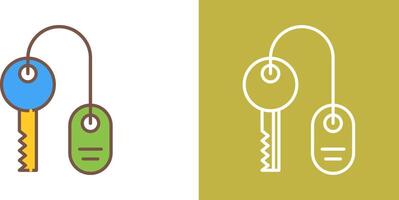 Room key Icon Design vector