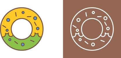 diseño de icono de donut vector