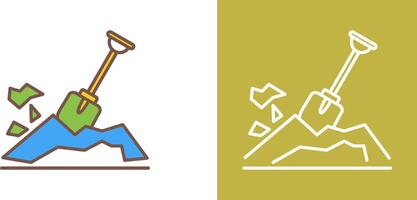 Digging Icon Design vector