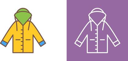 Raincoat Icon Design vector