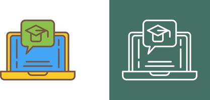 E Learning Icon Design vector