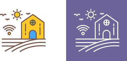 Smart Farm Icon Design vector